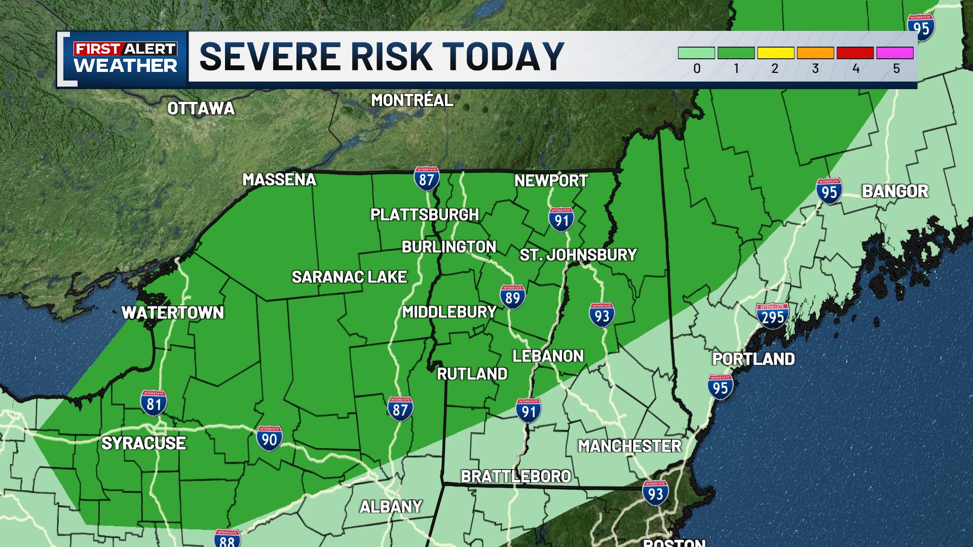 First alert: Strong to severe storms possible Tuesday afternoon