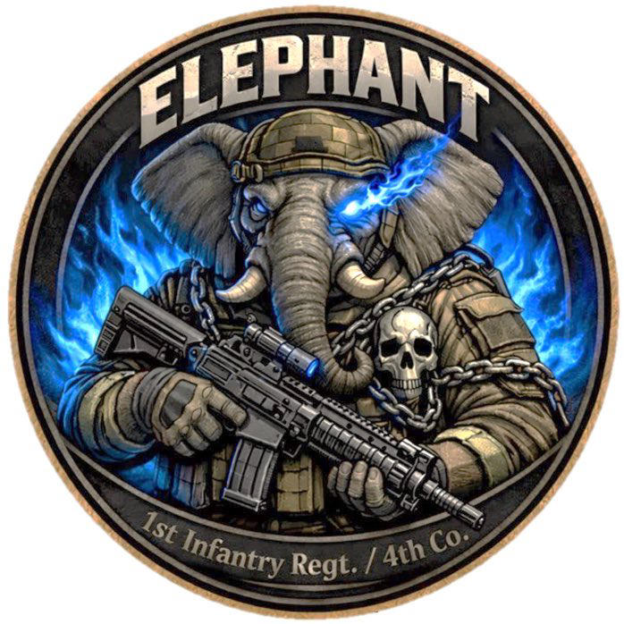 Gun-slinging AI elephant logo scrapped by Japanese military