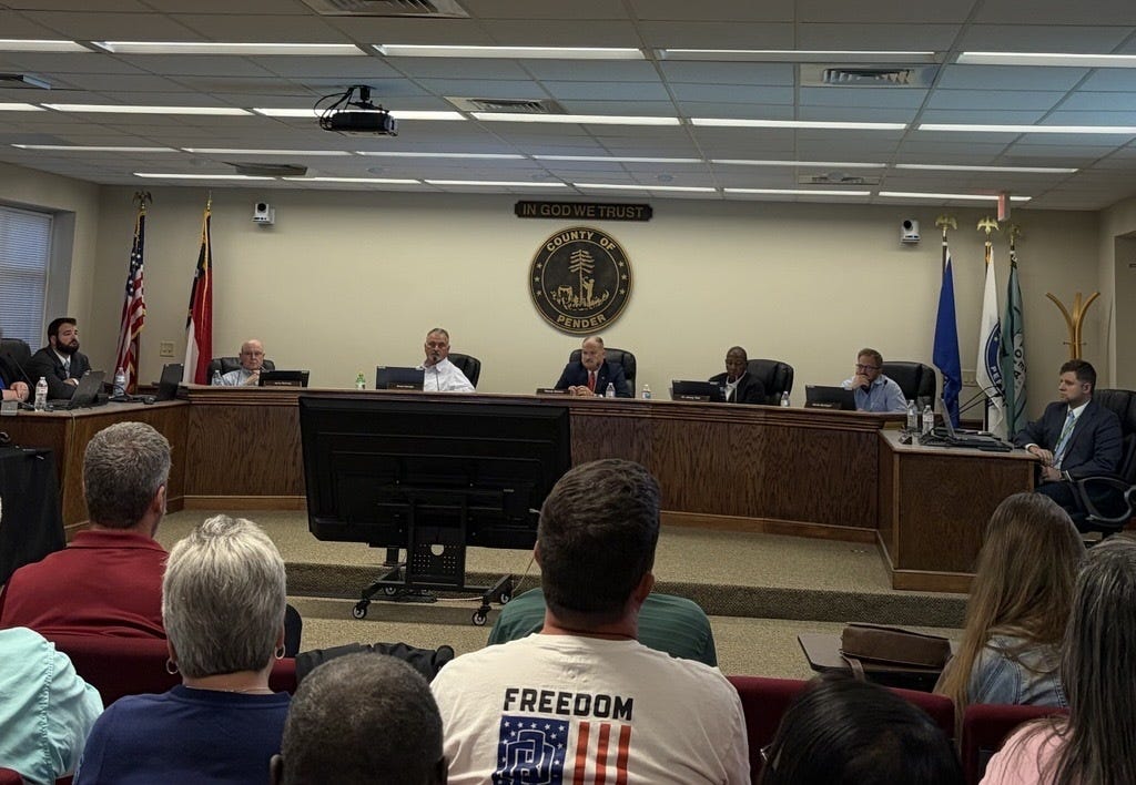 Pender County commissioners vote to use 2026 property values to set tax ...