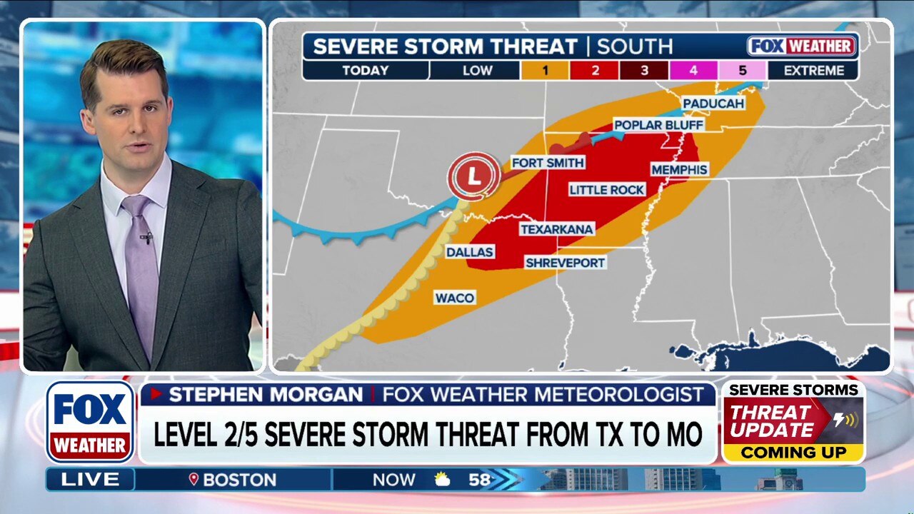 Severe storms to ramp up by afternoon from Texas to Missouri as all ...