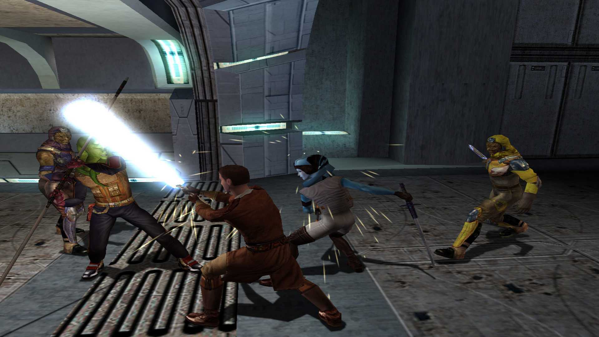 Lightsaber battle in kotor