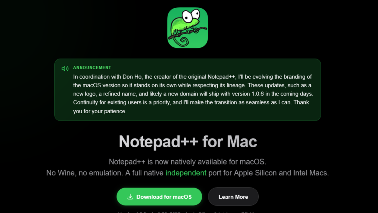 Notepad++ creator threatens legal action over macOS port of open-source app