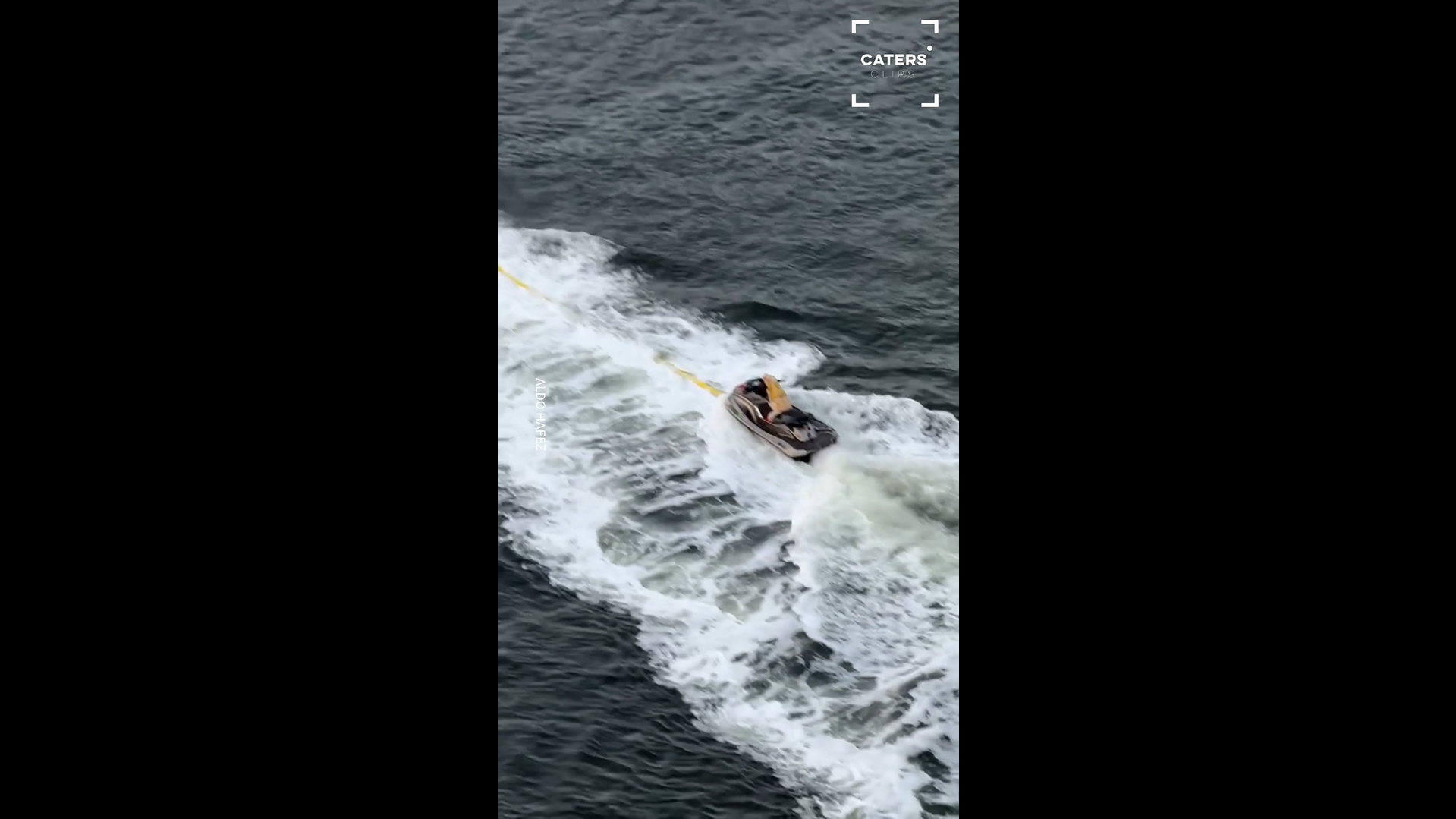 Dog rides jet ski across water in Florida