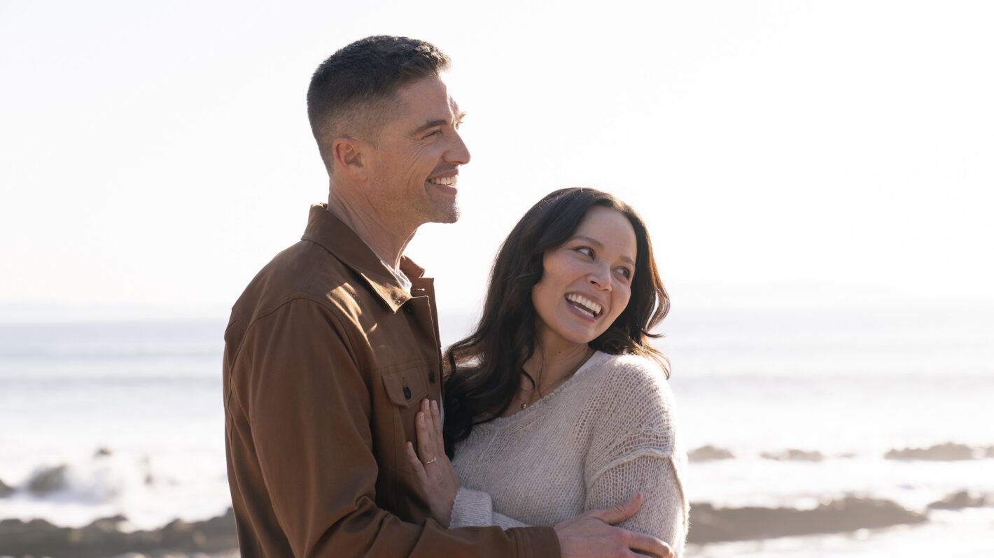 Eric Winter as Tim, Melissa O'Neil as Lucy — 'The Rookie' Season 8 Finale 
