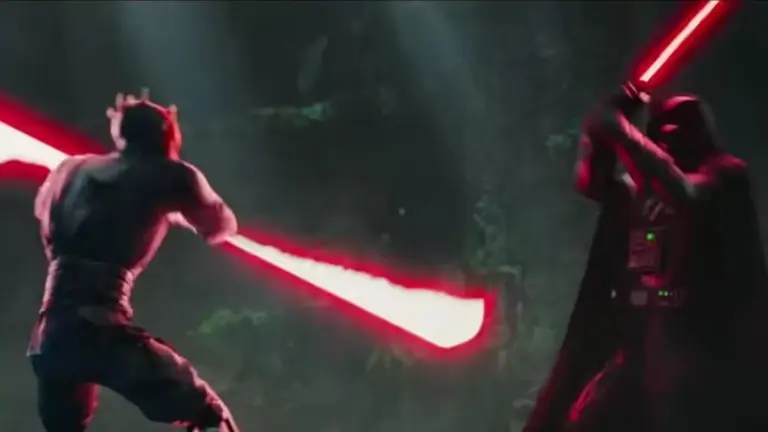 'Maul-Shadow Lord' give fans a long-awaited lightsaber duel