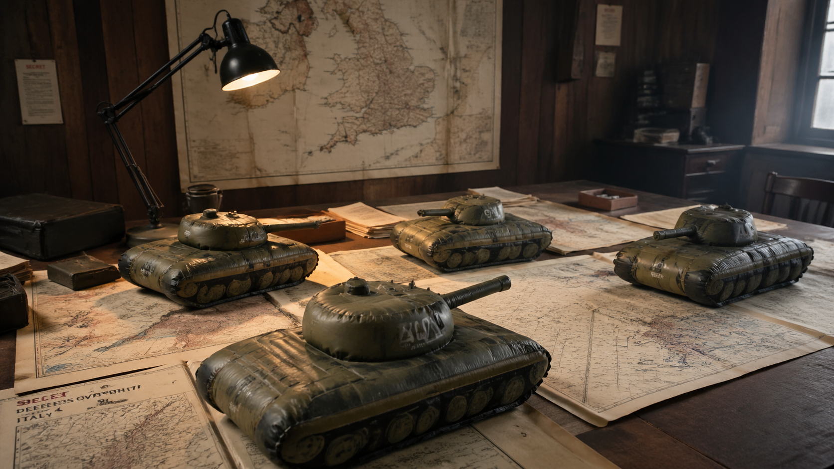 Inflatable tanks, loudspeakers and a brilliant bluff