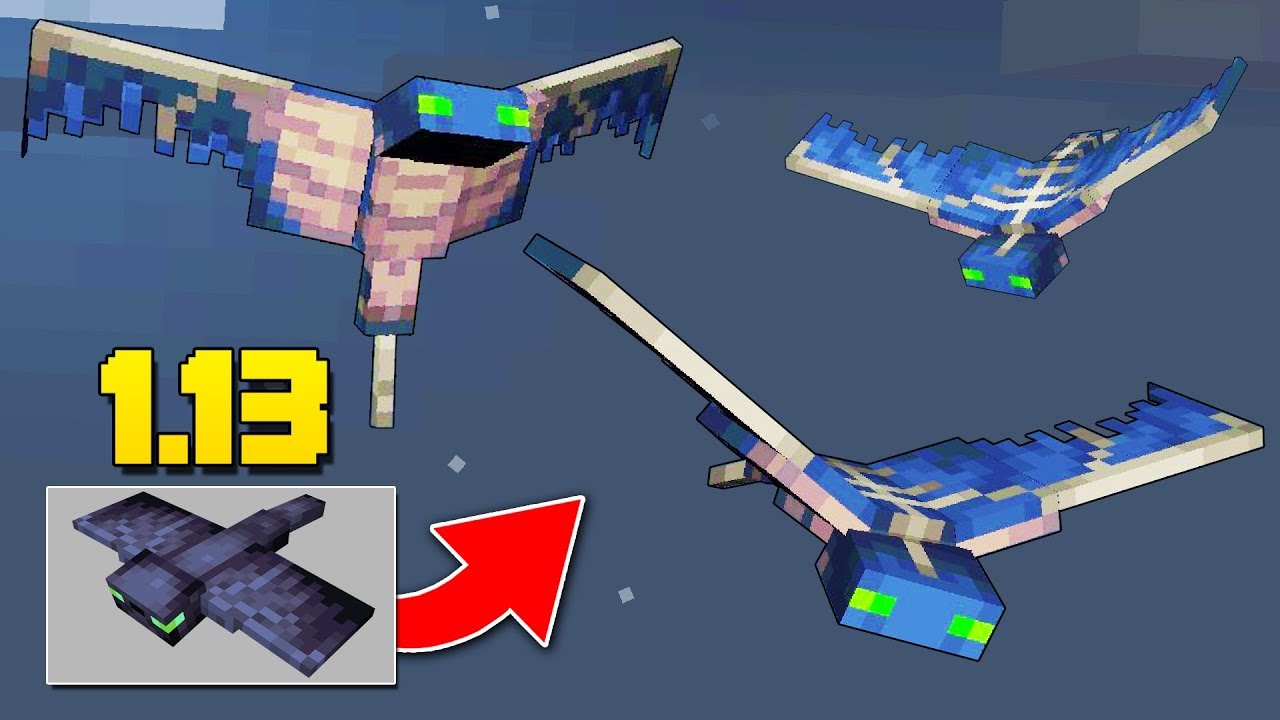 The phantom mob, treasure maps, and tropical fish in Minecraft 1.13