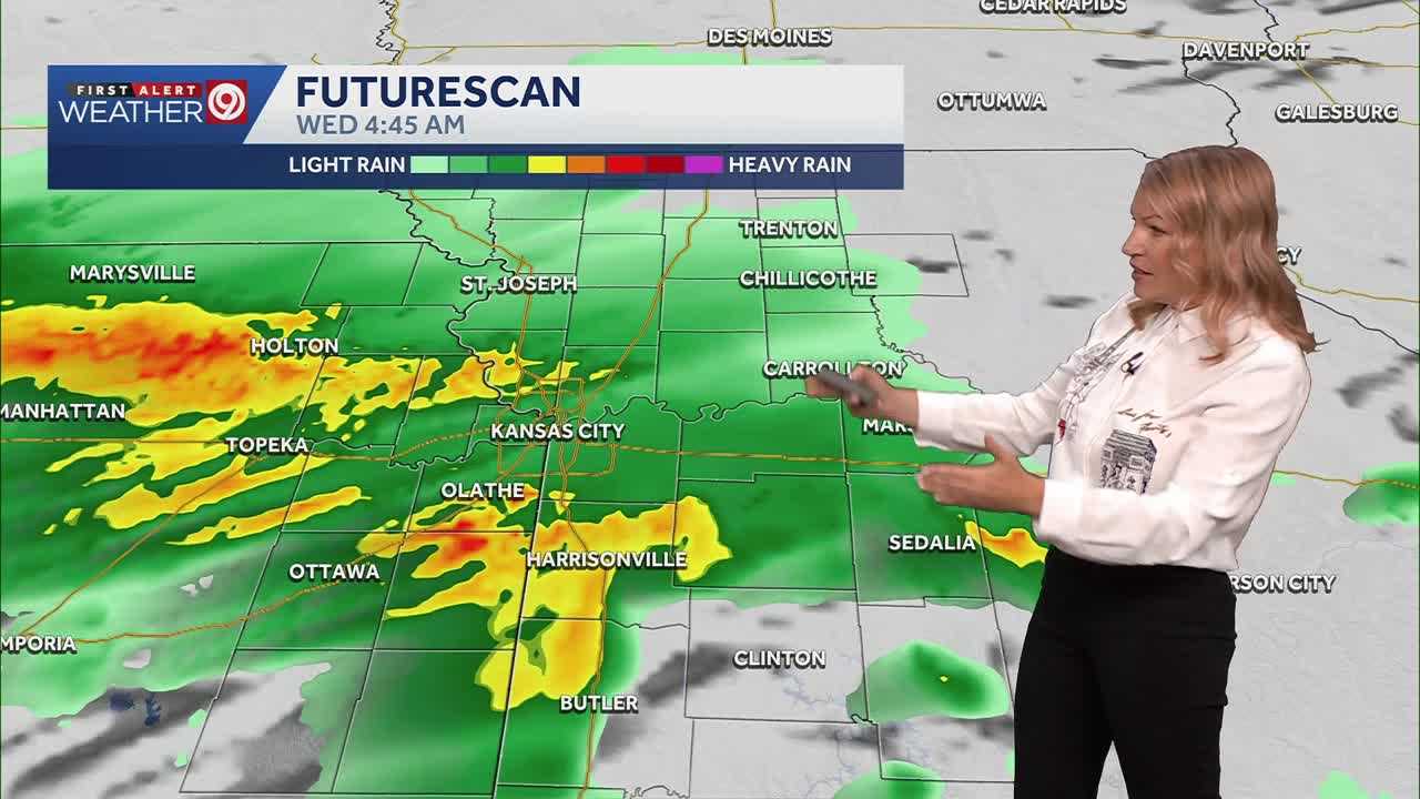Showers and storms will continue much of the day