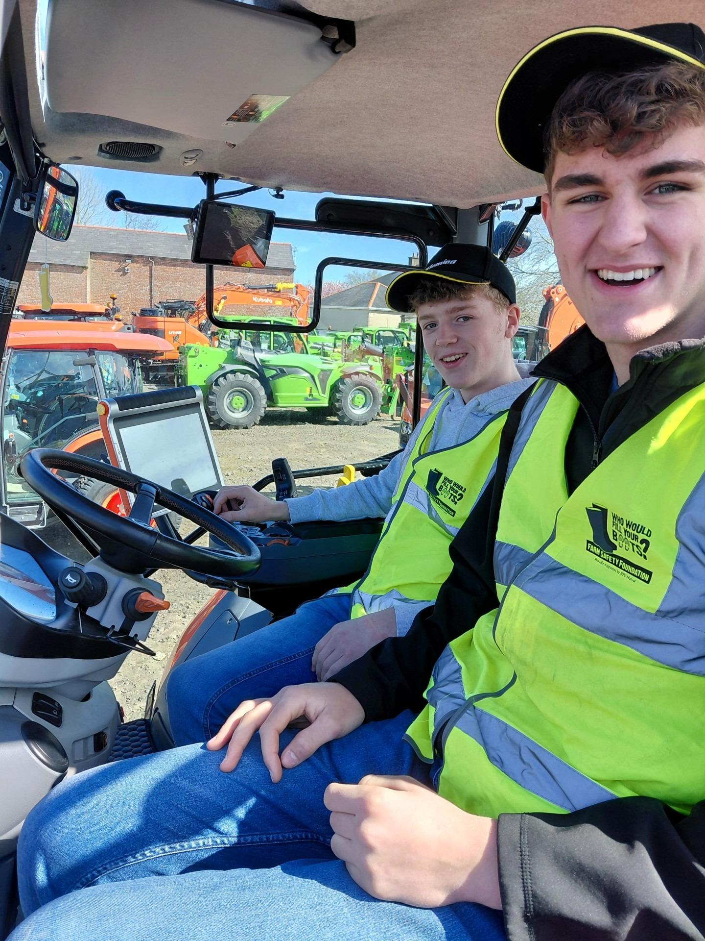 CAFRE students studying level 3 land-based engineering programme visit ...