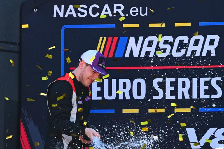 North Wales motor racing star wins NASCAR Euro race in sensational debut