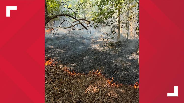 Crashed drone sparks fire in Burke County woods