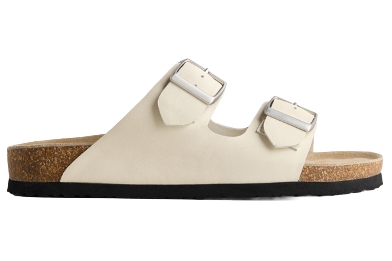 Nappa Leather Double Buckle Slide