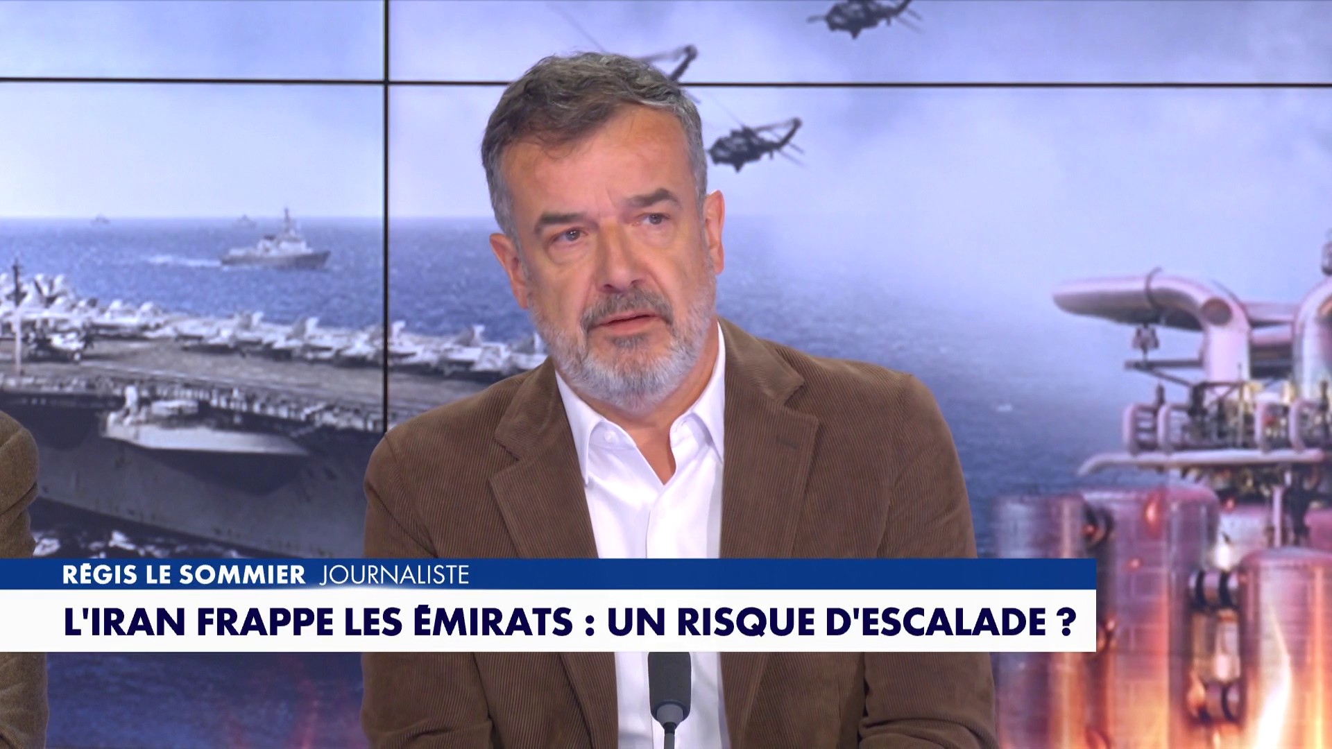 Régis Le Sommier sur les frappes iraniennes aux Émirats arabes unis