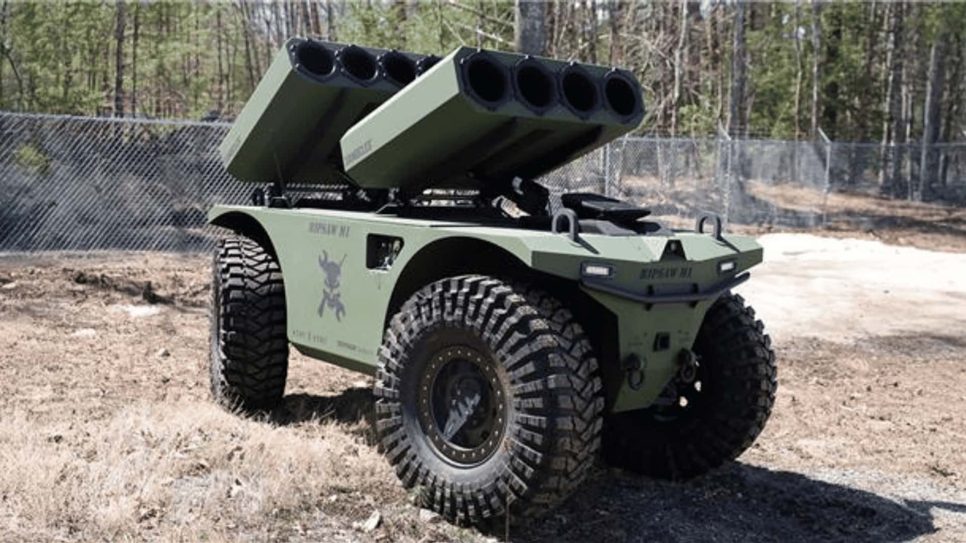This autonomous ATV has twin missile launchers and a rad name