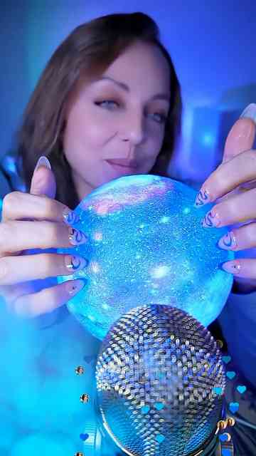 Galaxy moon ASMR cosmic relaxing sounds
