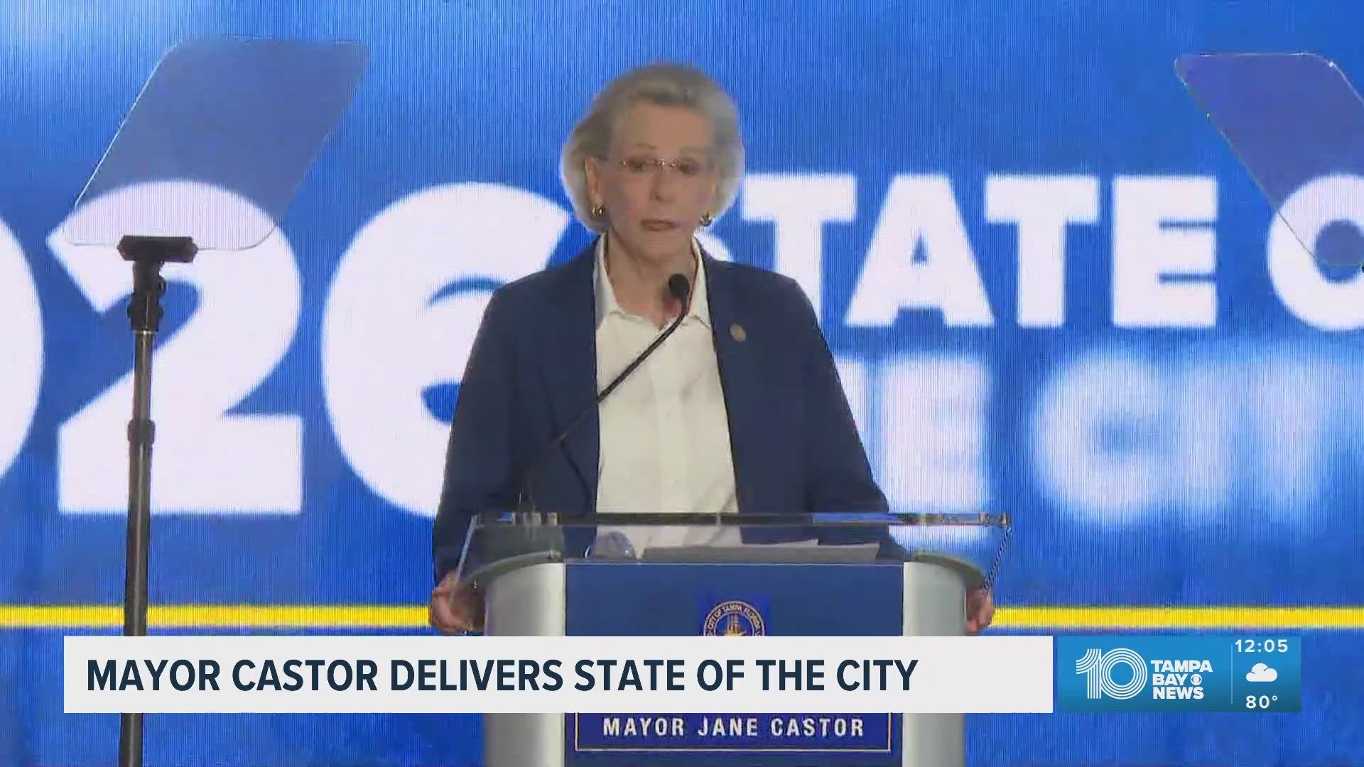 Tampa Mayor Jane Castor delivers her last State of the City address