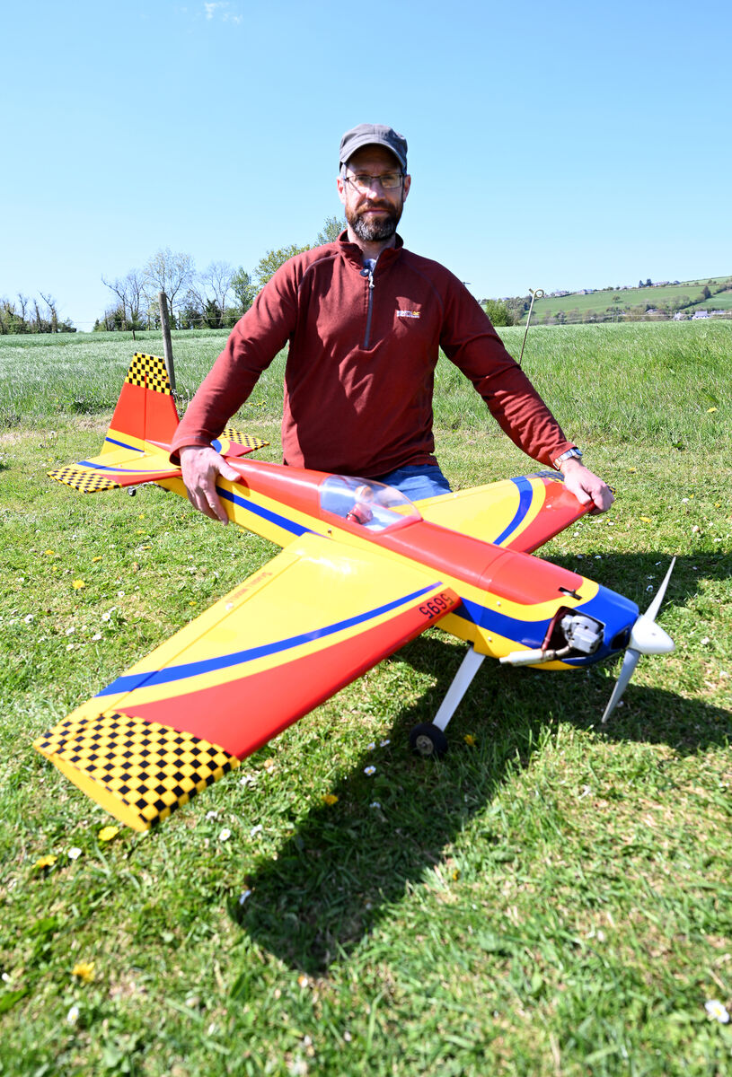 Cork model aeroplane club flying high
