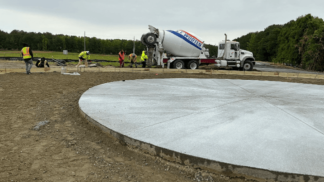 Work advances on two NC 43 roundabouts at US 264