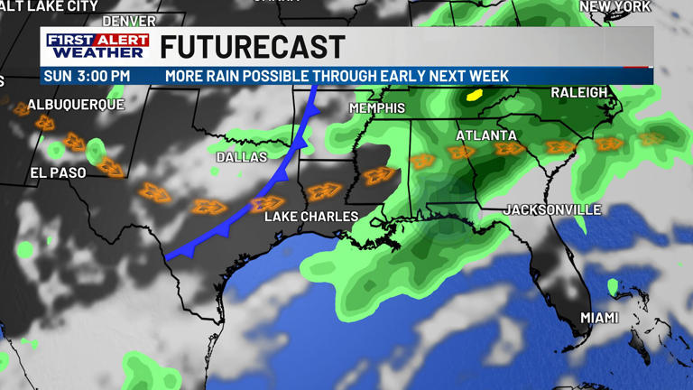 First alert forecast: Warm, humid pattern continues — but rain chances ...