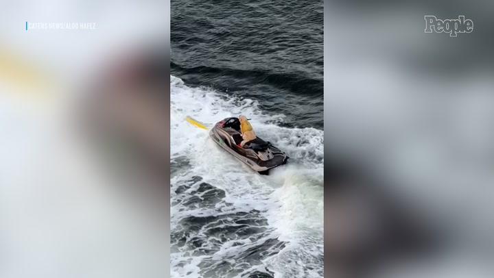 Dog goes viral for jet skiing while owner hoverboards: 'You can't go ...