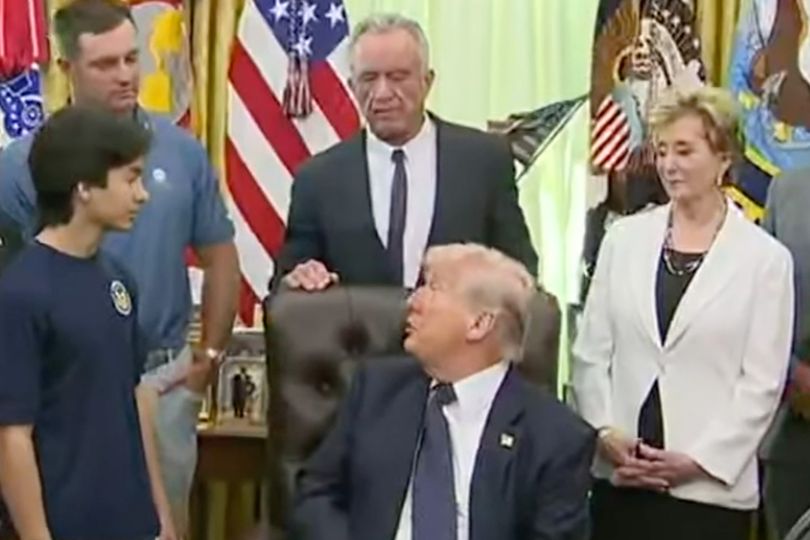 Donald Trump awkwardly interrupts RFK Jr as he lists healthiest cabinet ...
