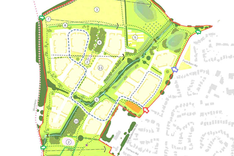 Plans revealed for 250 new homes on Green Belt land in village near Warwick
