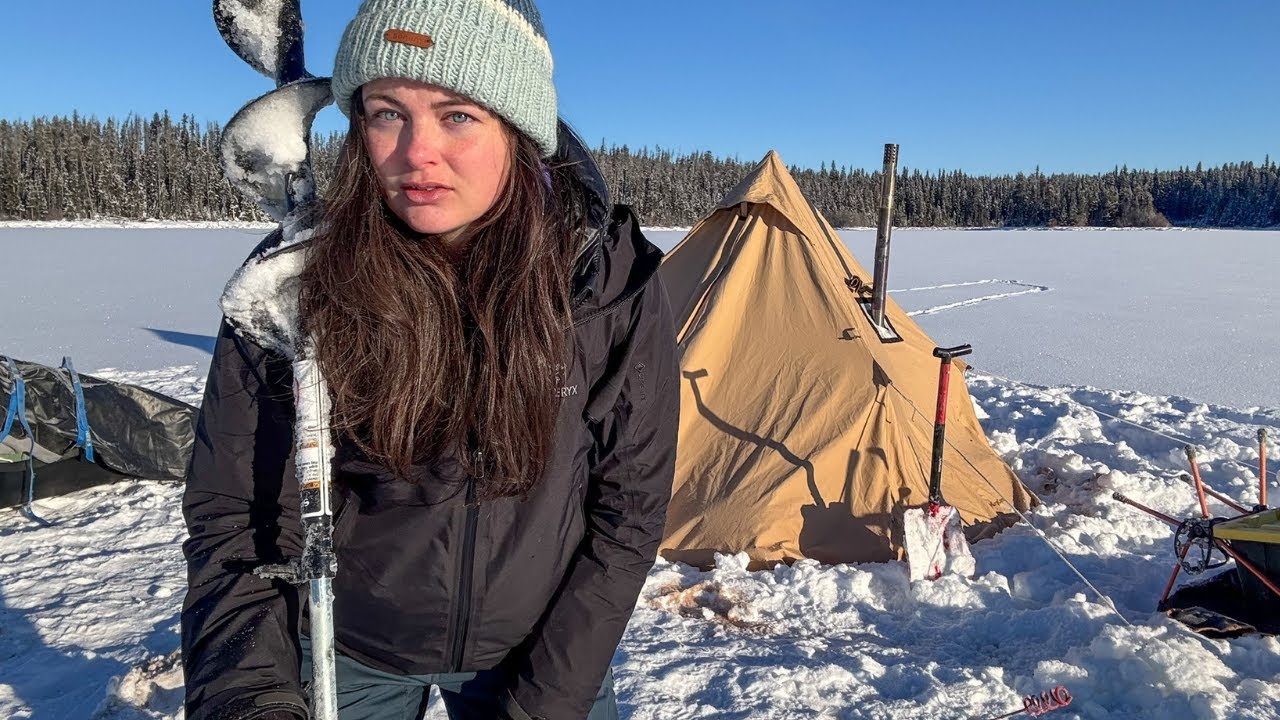 She spent the night alone in the Arctic... with nothing but ice