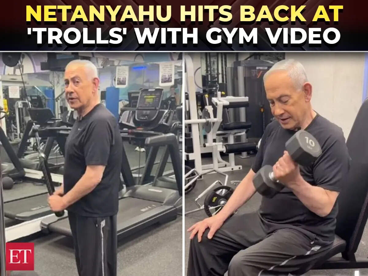 'Don't give up!': Israeli PM Netanyahu drops 'Bizarre' workout video ...