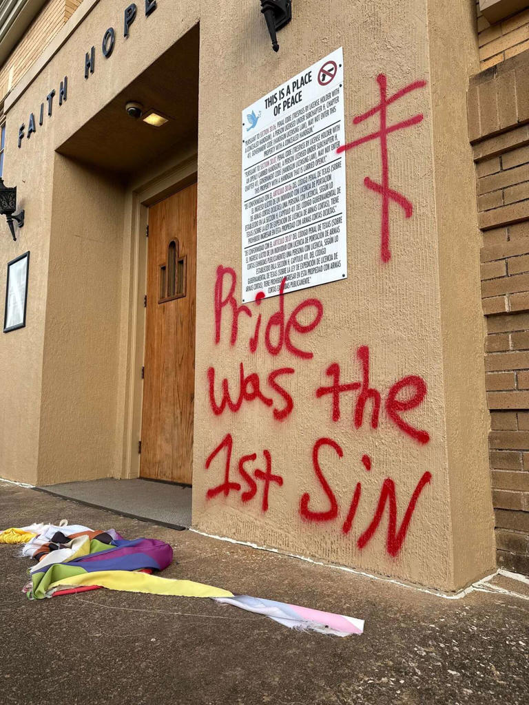 South Austin church's LGBTQ mural vandalized months after prior damage ...