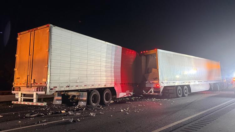 I-75 reopens in Hernando County after crash involving 2 tractor-trailers