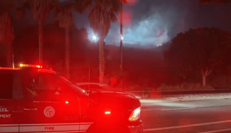 110 Freeway in San Pedro shut down due to fire in tunnel