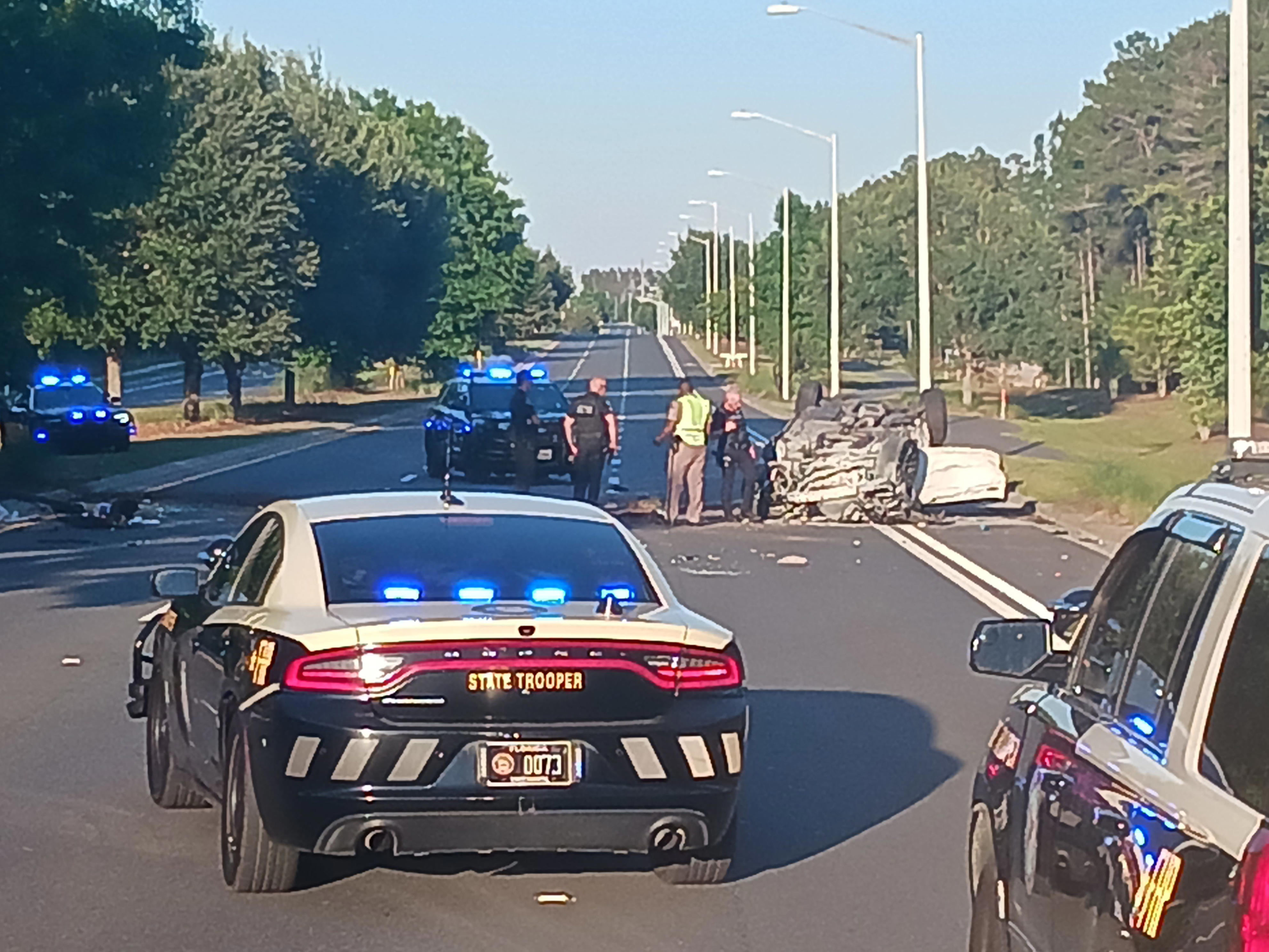 FHP: Man fleeing troopers at 100 mph caused rollover, 3-vehicle crash