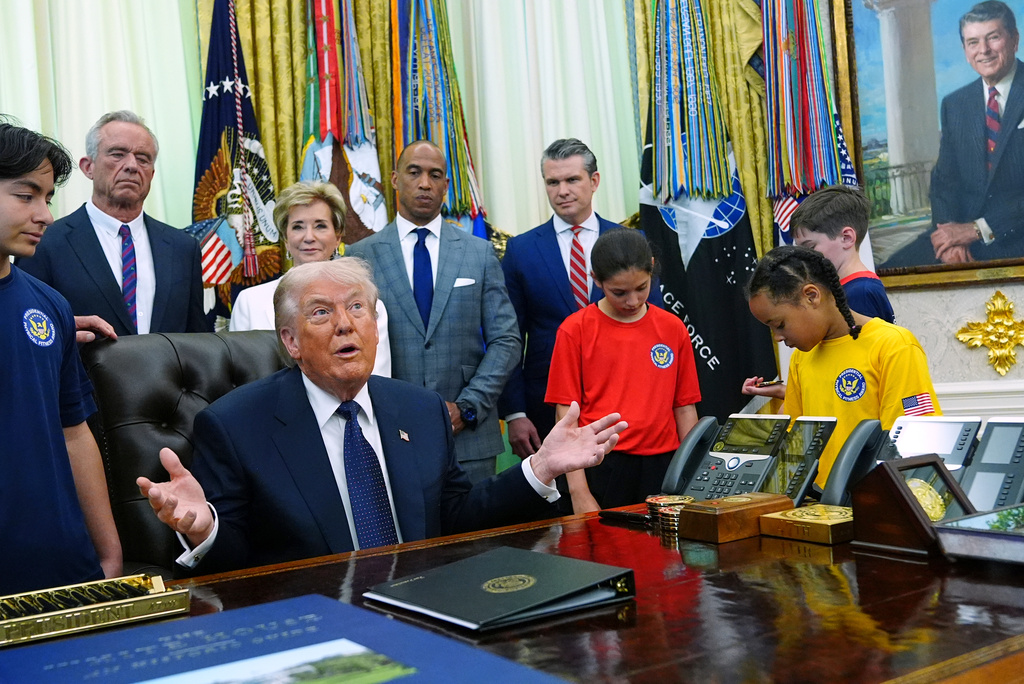 Trump jokes he works out 'about one minute a day max'