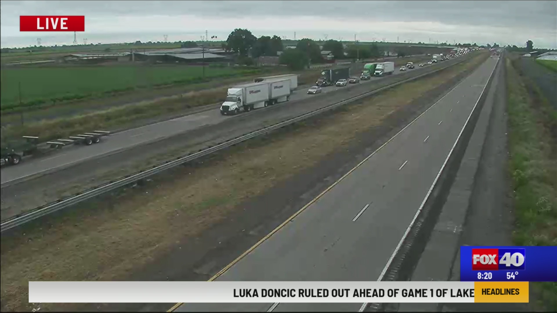 I-5 crash involving semi-truck leaves 1 person dead