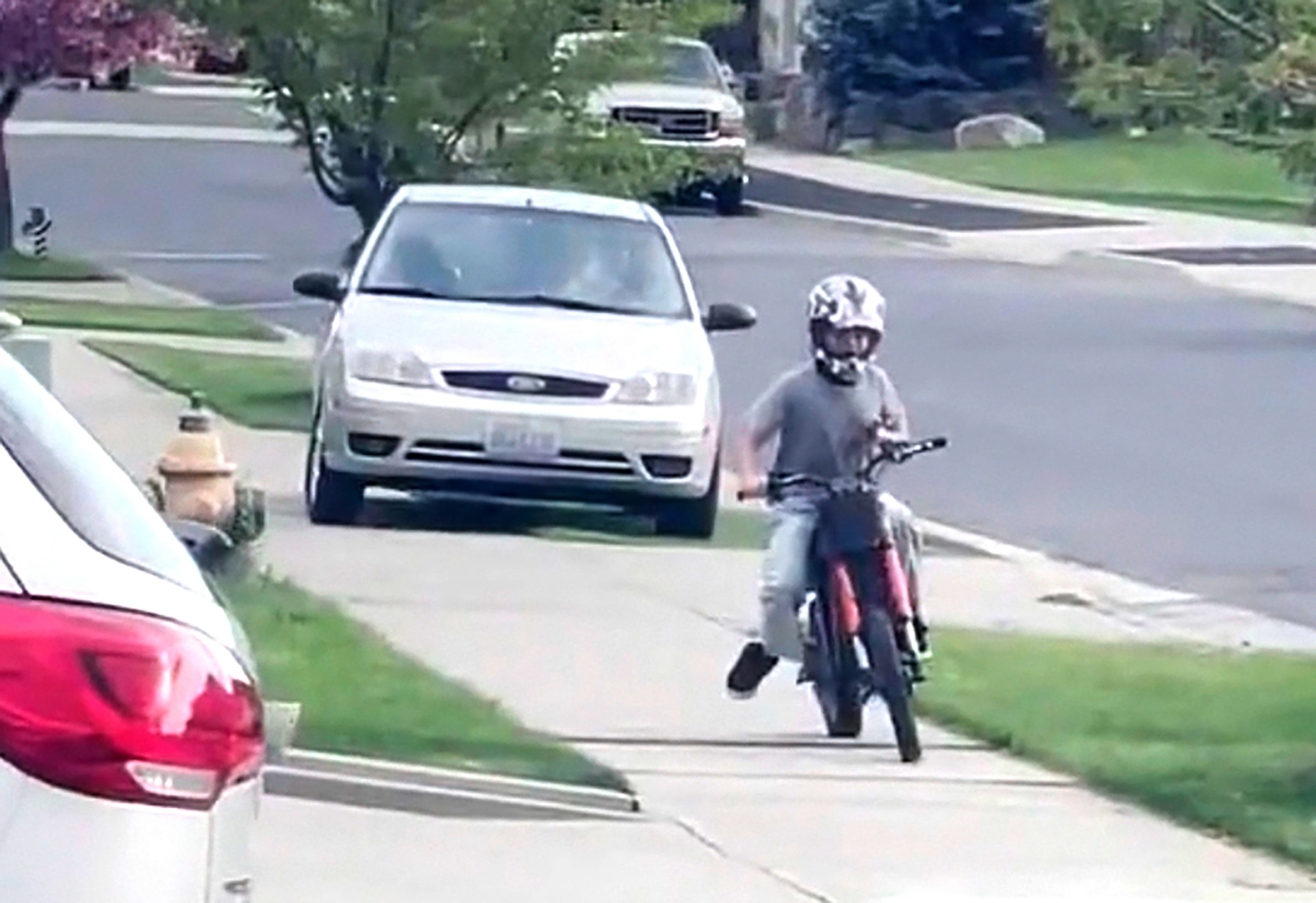Driver arrested after trying to hit kid on bike: Police