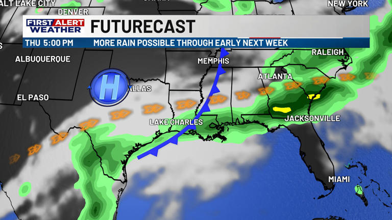 First alert forecast: Warm, humid pattern continues — but rain chances ...