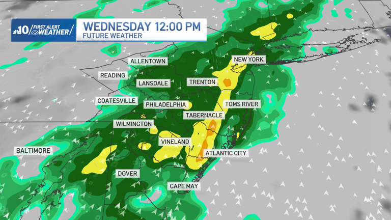 Mild tonight before rain moves in Wednesday