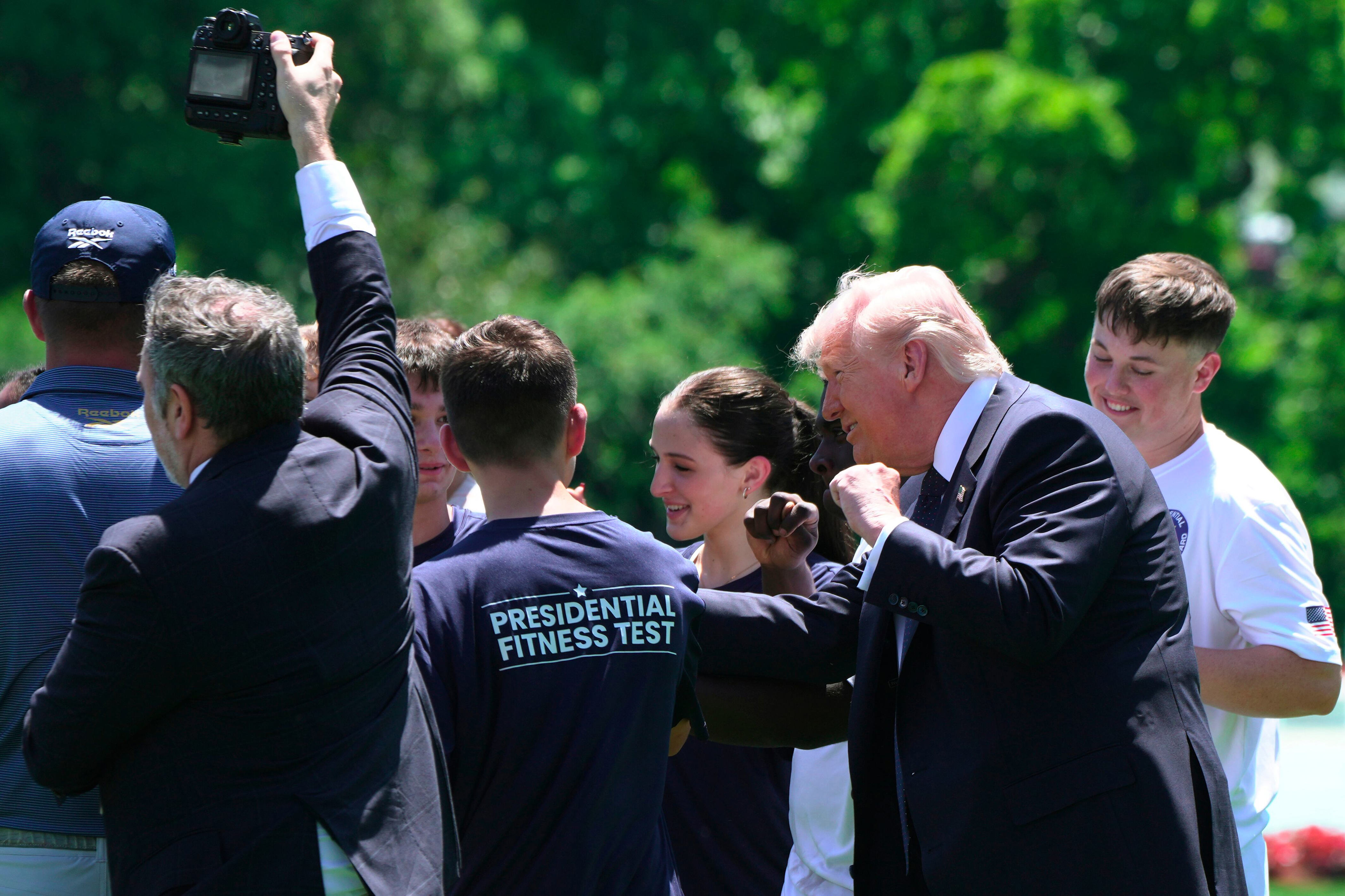 President Donald Trump revives presidential fitness test in schools
