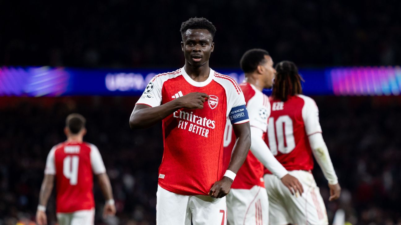 Arsenal 1-0 Atlético Madrid: Saka goal sends Arteta's side to Champions ...