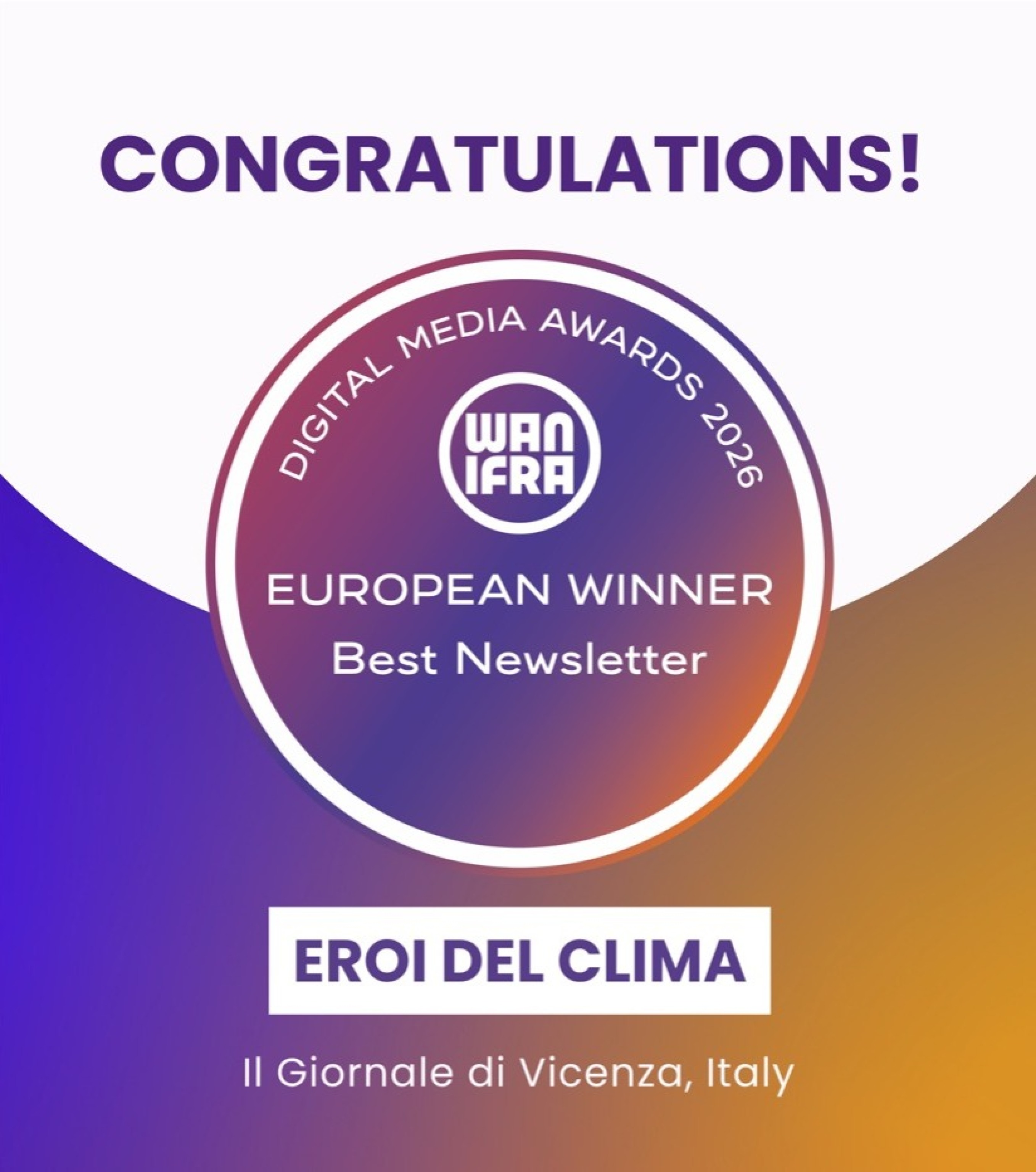 Athesis vince ai Digital Media Awards Europe 2026 di WAN-IFRA