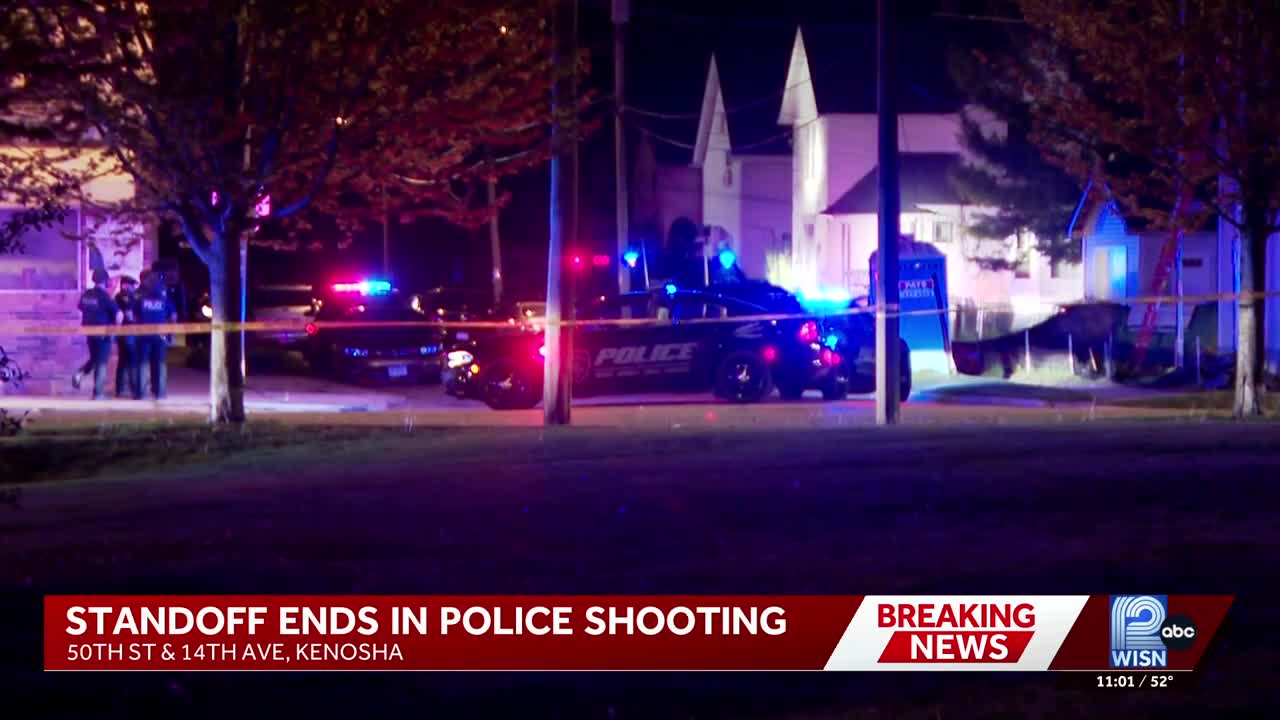 Armed suspect shot by police after 7-hour standoff in Kenosha