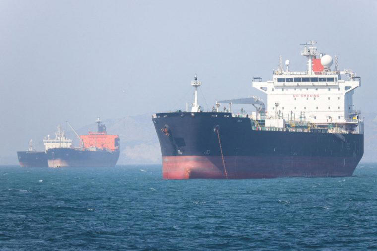 Vessels in the Strait of Hormuz. The closure of the strait has cut off about 30 per cent of Europe’s aviation fuel shipments (Photo: Wana News Agency)
