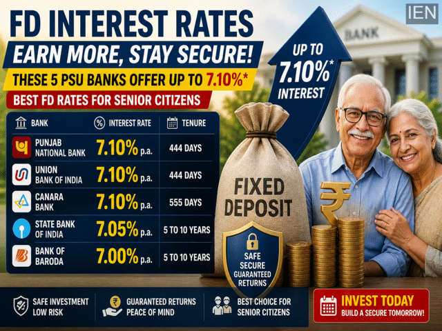 Best FD rates in May 2026: These 5 PSU banks offer up to 7.10% interest ...