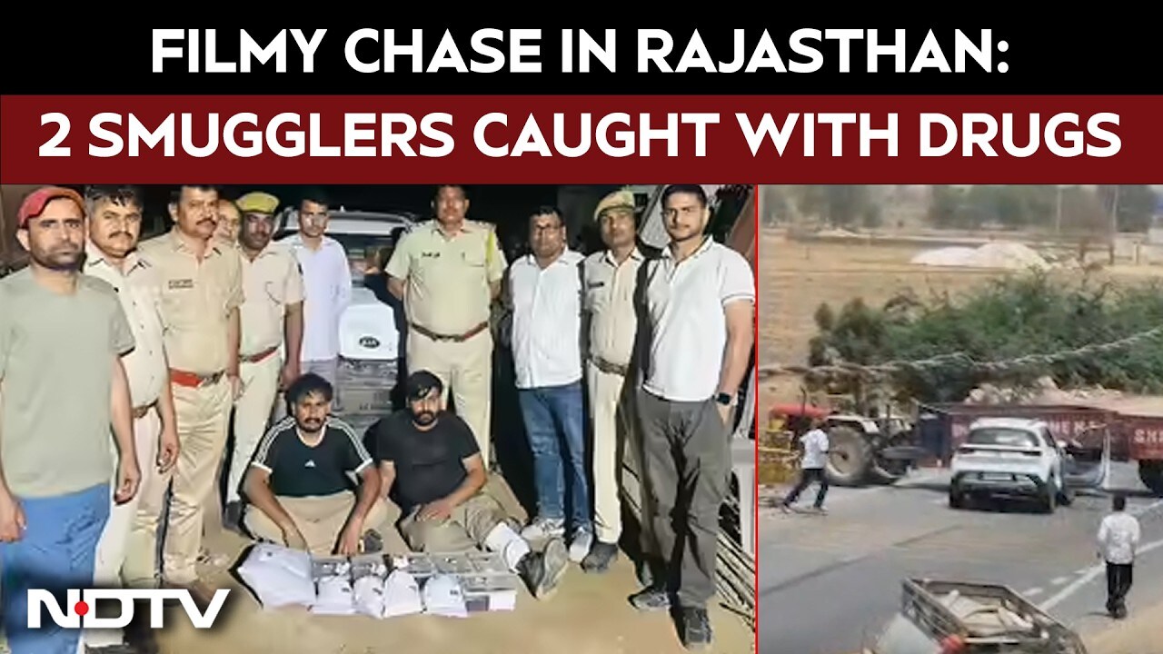 Rajasthan news | Filmy-style intercept: 2 drug smugglers held with ...