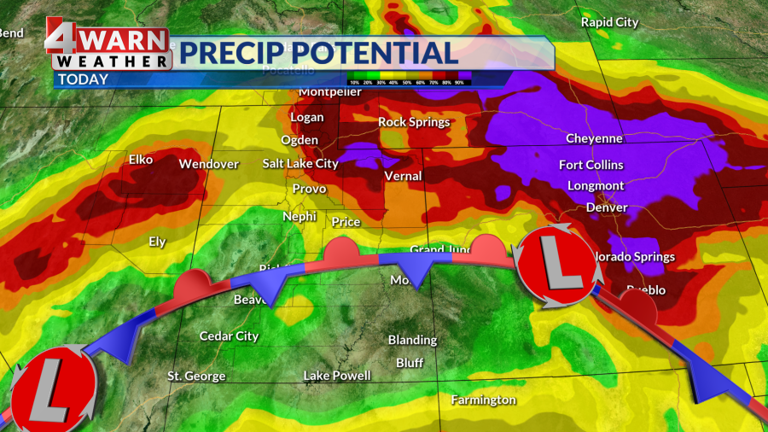 Showers fade through Wednesday morning with clearing and cooler conditions
