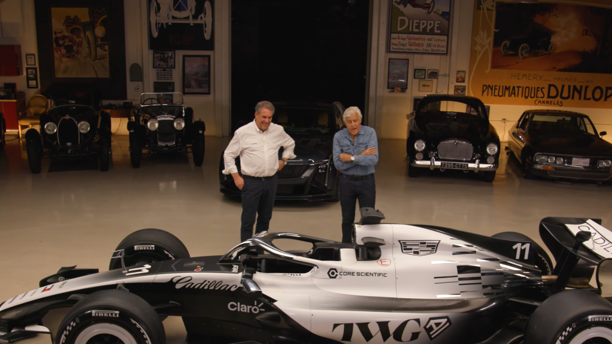 Cadillac F1 car lands in Jay Leno’s garage as GM explains why it chose ...