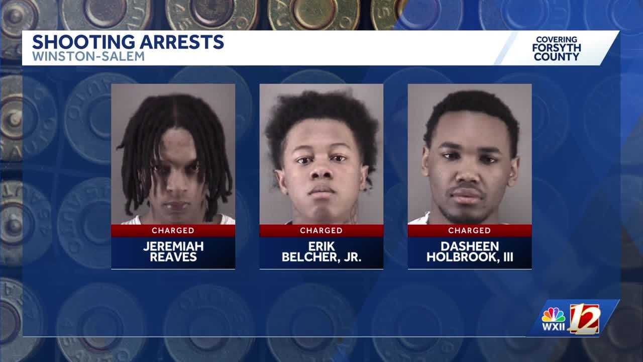 Three suspects charged in connection with two shootings, Winston-Salem ...