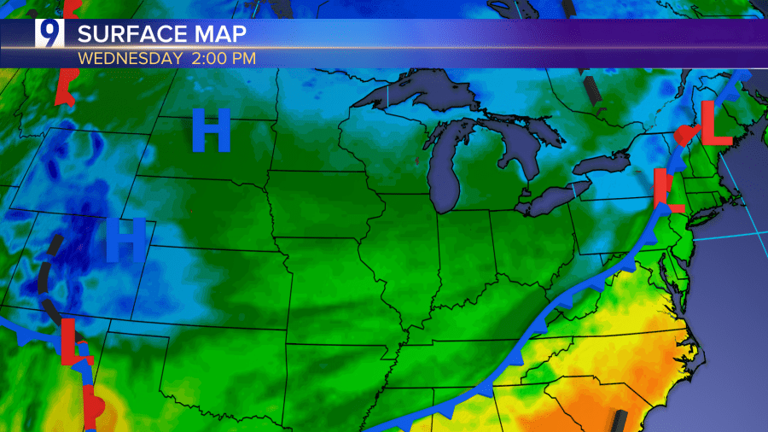 Mostly cloudy skies accompany cooler than normal temperatures