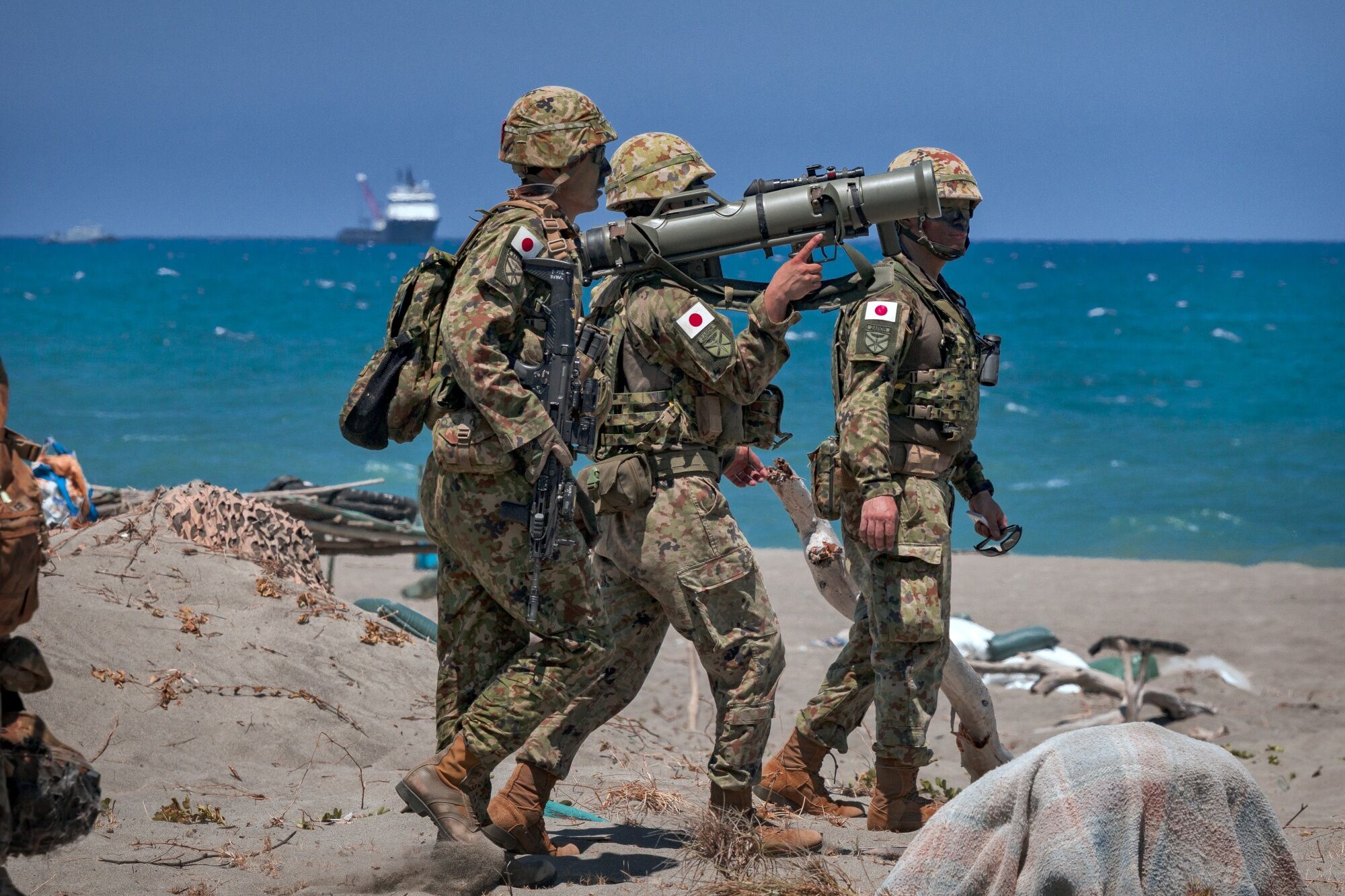 Japan joins South China Sea combat drills with US and Philippines in post-war pivot