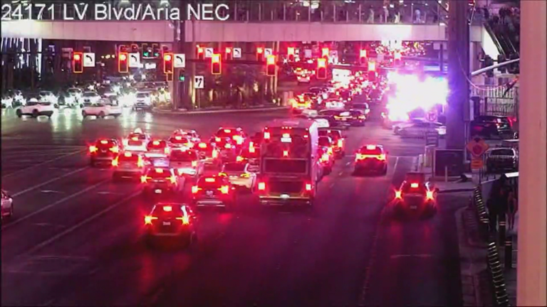 Stolen car pursuit ends on Las Vegas Strip: police
